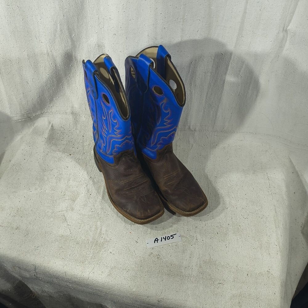 Kids Size 4.5 D Leather Western Old West BSY 184